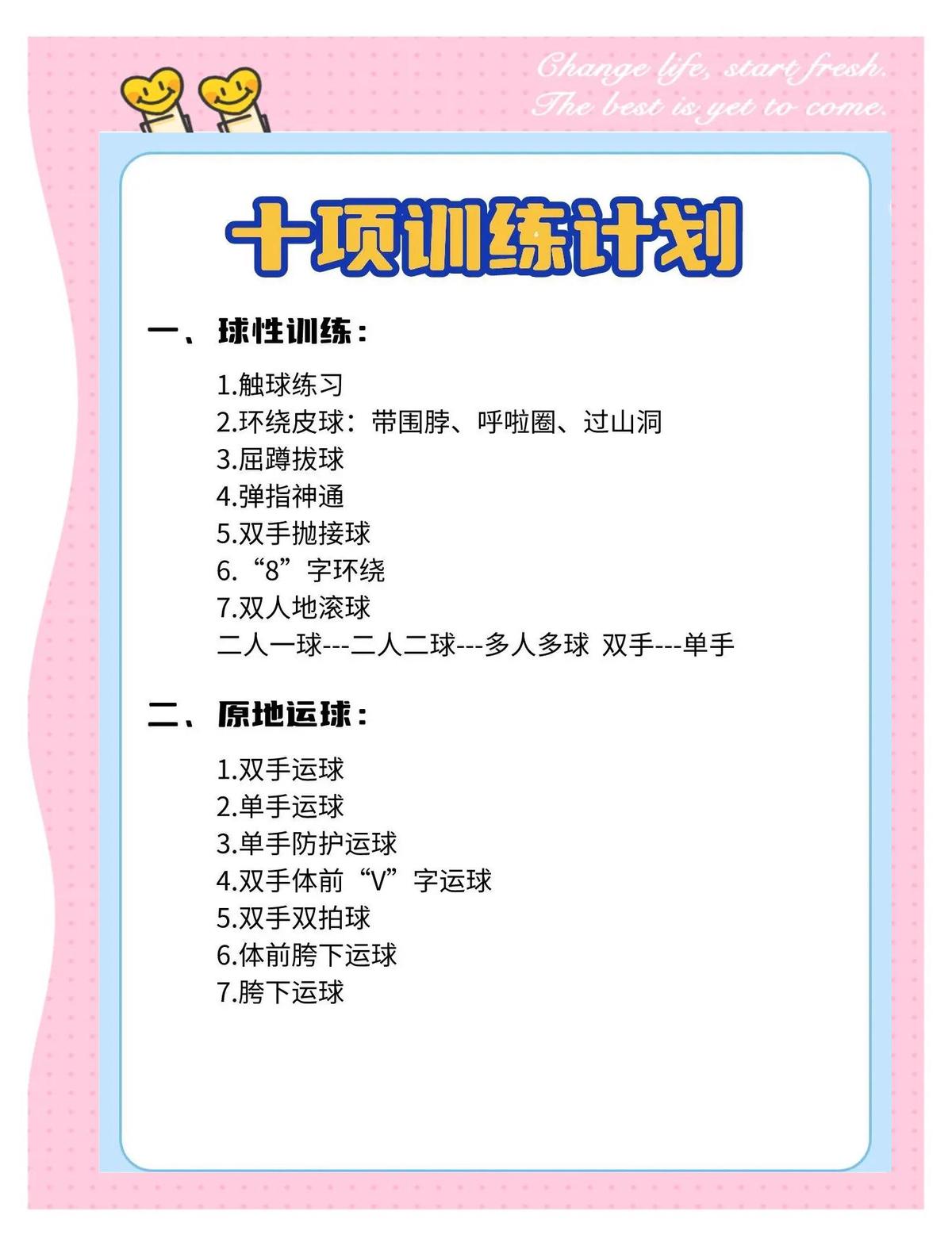 篮球队体能训练内容